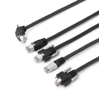 Кабель ethernet S/FTP RJ45 8P камеры Cat6A промышленный с винтом GigE замка