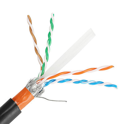 На открытом воздухе кабель Lan Cat6 23AWG Cat5e Cat6A Cat7 Cat7A с курткой PVC