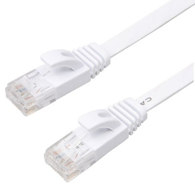Кабеля заплаты модема Cat6 AWG 30 твердого плоского высокоскоростной с зажимами