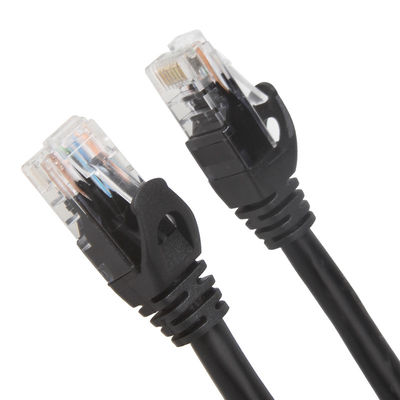 Черный гибкий провод Cat6 Cat6a для локальных сетей 650MHz 100W PoE RJ45 UTP гигабита
