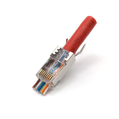 Пригонка CAT5 CAT6 штепсельной вилки соединителей RJ45 электрического провода локальных сетей UTP