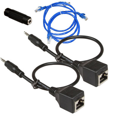 3.5mm 1/8&quot; изготовленный на заказ мужчина собраний RJ45 провода к женскому Cat5 Cat6