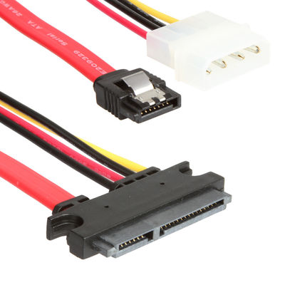 Кабель SATA 7+15Pin 22Pin проводки провода данным по ROHS SATA III к SATA 7Pin+4Pin