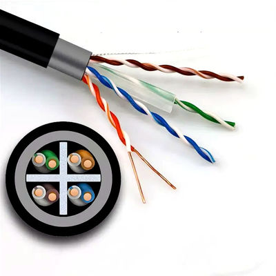Медь двойной сети кабеля Lan UTP оболочки Cat6 чистая для на открытом воздухе