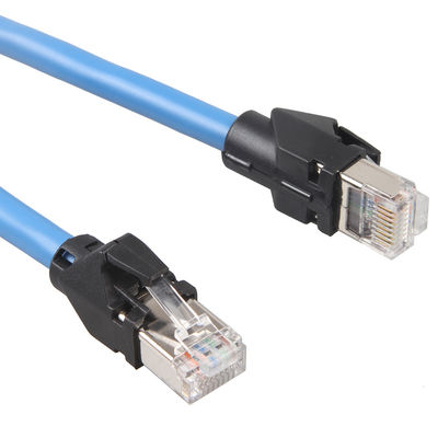 Кабель ethernet Cat6a S/FTP 6 футов кабеля сети промышленного сопротивления заплаты шнура сети RJ45 цепного