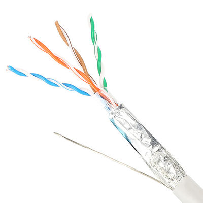 Двойной защищаемый кабель Lan UTP Cat5e SFTP 24AWG с, который сели на мель проводами