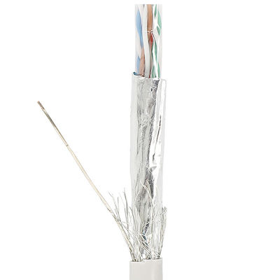 Двойной защищаемый кабель Lan UTP Cat5e SFTP 24AWG с, который сели на мель проводами