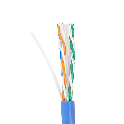Чистый медный кабель Lan локальных сетей Cat6 4 ПАРЫ 23AWG 0.57mm CU 1000 Ft для крытого