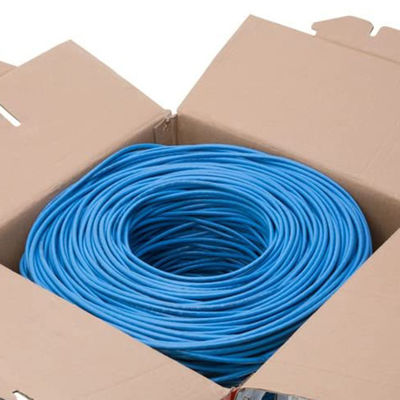 Кабель FTP CAT6 сини 0.57mm, практически чистый медный кабель Cat6