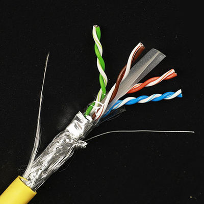 LSZH 23AWG Cat6 защищало медь высокой эффективности кабеля STP SSTP чистую обнаженную