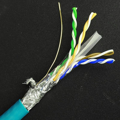 LSZH 23AWG Cat6 защищало медь высокой эффективности кабеля STP SSTP чистую обнаженную