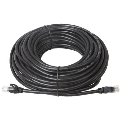 Черный гибкий провод Cat6 Cat6a для локальных сетей 650MHz 100W PoE RJ45 UTP гигабита