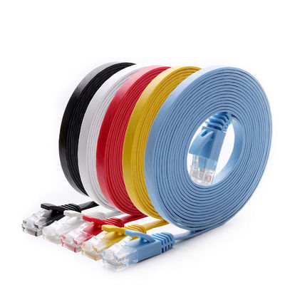 Гигабит Corde прочной тонкой плоской заплаты Cat6a высокоскоростной практически