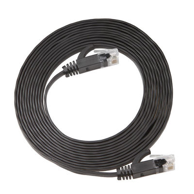 Гигабит Corde прочной тонкой плоской заплаты Cat6a высокоскоростной практически