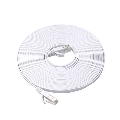 Гигабит Corde прочной тонкой плоской заплаты Cat6a высокоскоростной практически