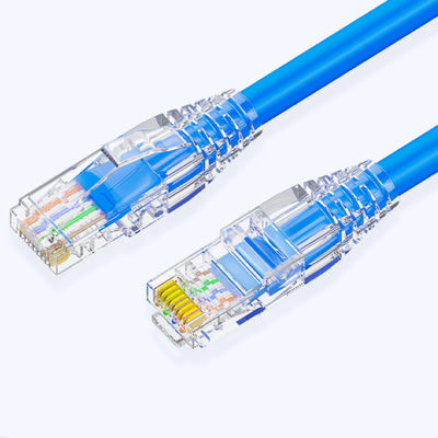 локальные сети Cat6 кабеля 100W PoE+ RJ45, голубой кабель ethernet гигабита Cat6