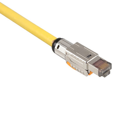Цвет кабеля Lan S/FTP кота 8 локальных сетей LSZH 22AWG защищаемый двойником желтый