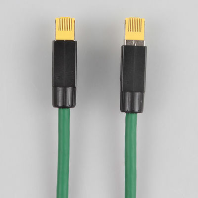 Практически Cat6 промышленный кабель, высокий кабель кота 6a SFTP зеленого цвета гибкого трубопровода