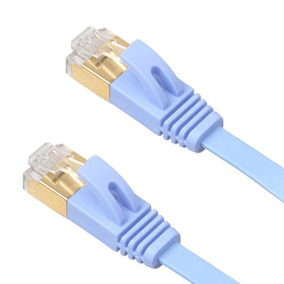 Lan 4 локальных сетей Ft Cat6 плоский привязывает синь с защищаемыми золотом соединителями Snagless Rj45