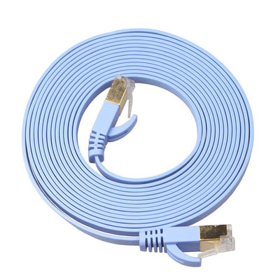 Lan 4 локальных сетей Ft Cat6 плоский привязывает синь с защищаемыми золотом соединителями Snagless Rj45