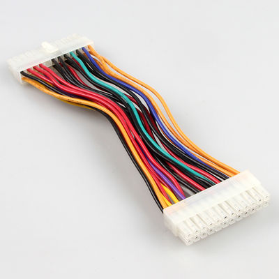 Стабилизированный черный удлинительный кабель Pin ATX 24, мужчина к женскому кабелю электропитания ATX