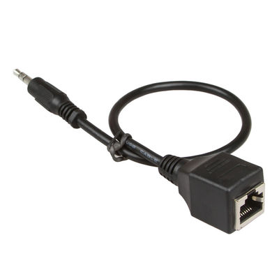 3.5mm 1/8&quot; изготовленный на заказ мужчина собраний RJ45 провода к женскому Cat5 Cat6