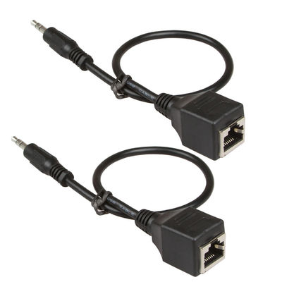 3.5mm 1/8&quot; изготовленный на заказ мужчина собраний RJ45 провода к женскому Cat5 Cat6