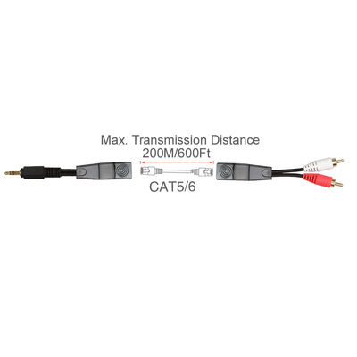 Сигнал звуковой частоты RCA пригонка Cat5 Cat6 Cat7 Cat8 цвета кабеля стерео 3,5 MM красная белая