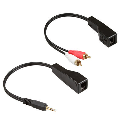 Сигнал звуковой частоты RCA пригонка Cat5 Cat6 Cat7 Cat8 цвета кабеля стерео 3,5 MM красная белая
