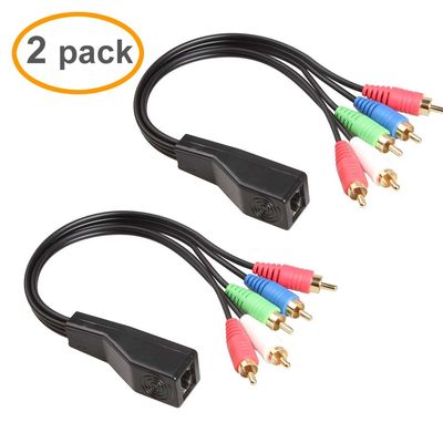RCA к изготовленным на заказ собраниям провода RJ45 со стерео аудио наполнителем Cat5 Cat6