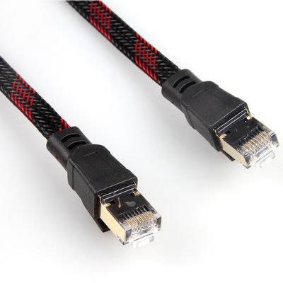Нейлон гибкого провода локальных сетей Cat7 компьютера заплетенный для маршрутизатора модема ноутбука ПК