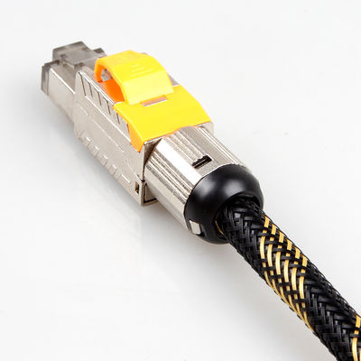 Двойник защищал твердый шнур локальных сетей кота 8, S/FTP 22AWG кабель сети 40 гигабит