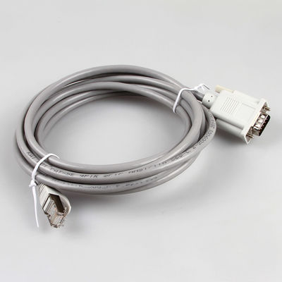 Проводка 26AWG 8P8C RJ45 провода локальных сетей CAT5E промышленная к женскому серому цвету DB9