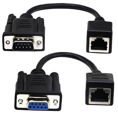 Cat5 Cat6 RJ45 к кабелю RS232, собрания кабеля ethernet Pin DB9 9 промышленные