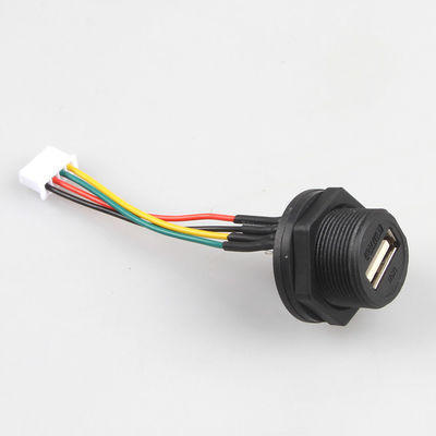 Водоустойчивая проводка провода переднего кабеля USB XH2.54 4P изготовляя тангаж 2.54mm