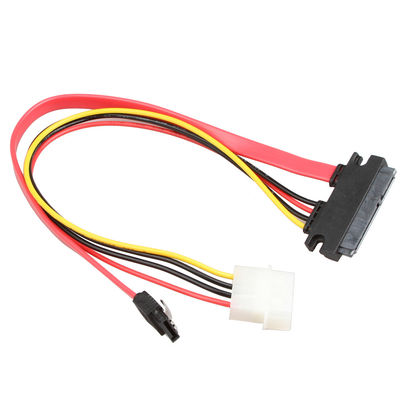 Кабель SATA 7+15Pin 22Pin проводки провода данным по ROHS SATA III к SATA 7Pin+4Pin