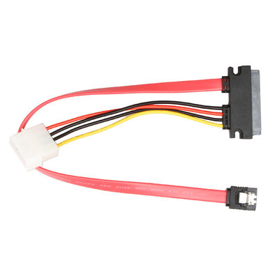 Кабель SATA 7+15Pin 22Pin проводки провода данным по ROHS SATA III к SATA 7Pin+4Pin