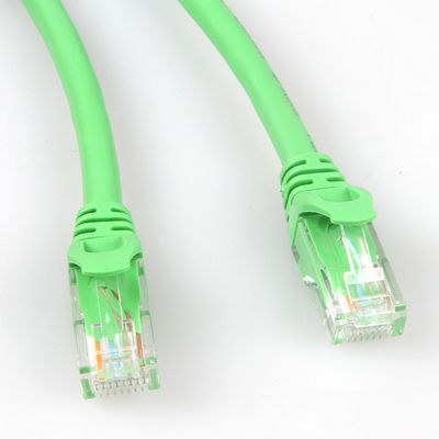Практически зеленая сеть привязывает экран 10m 30m 50m UTP длины Cat6a