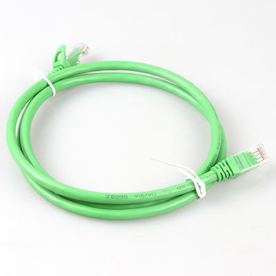Практически зеленая сеть привязывает экран 10m 30m 50m UTP длины Cat6a