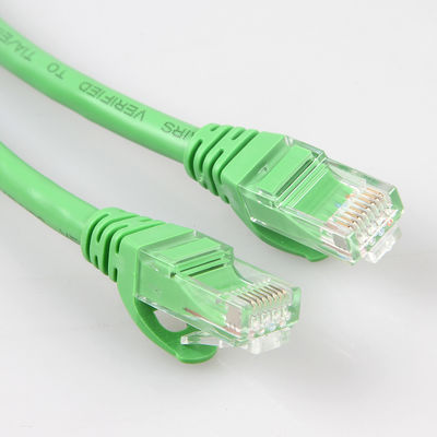 Практически зеленая сеть привязывает экран 10m 30m 50m UTP длины Cat6a