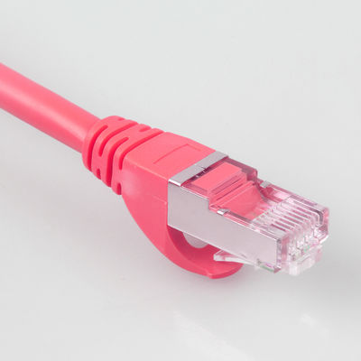 Сразу захоронение 6 Ft гибкого провода сверхмощного водоустойчивого 26AWG 10Gb Cat7 красного