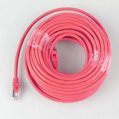 Сразу захоронение 6 Ft гибкого провода сверхмощного водоустойчивого 26AWG 10Gb Cat7 красного