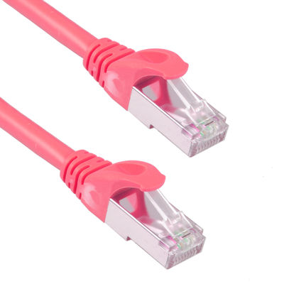 Сразу захоронение 6 Ft гибкого провода сверхмощного водоустойчивого 26AWG 10Gb Cat7 красного