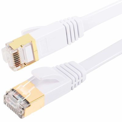 Заплата компьютера Cat7 плоская привязывает экран SFTP с соединителем RJ45