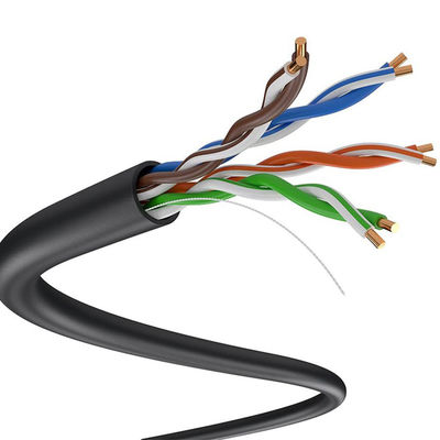 Кабель дыма Cat5e 24AWG LSZH низкий, нул кабелей 305m галоида Cat5e внешних