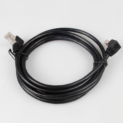 Гибкий провод Cat7 OEM стабилизированный 90 градусов к 270 градусов вверх двинул под углом